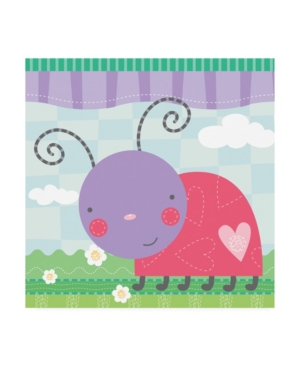 Trademark Global Holli Conger Ladybug In The Grass Canvas Art In Multi