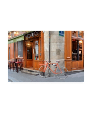 Trademark Global Alan Blaustein Orange Bicycle, Paris Canvas Art In Multi