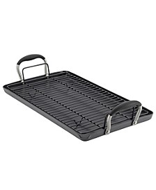 Advanced Home Hard-Anodized Nonstick 10"x 18" Double Burner Griddle