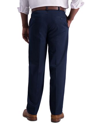 Haggar Men’s Iron Free Premium Khaki Classic-Fit Flat-Front Pant - Macy's
