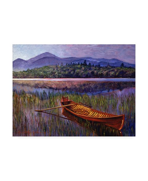 Trademark Global David Lloyd Glover Red Canoe At Rest Canvas Art