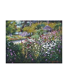 David Lloyd Glover Spring Garden Gazebo Canvas Art - 20" x 25"