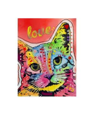 Shop Trademark Global Dean Russo Tilt Cat Love Canvas Art In Multi