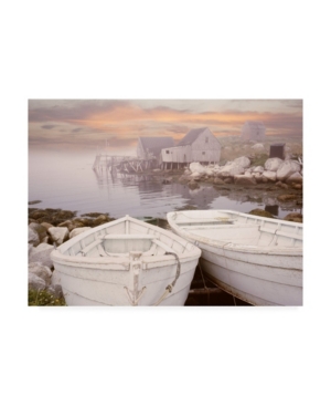 Trademark Global Monte Nagler Two Boats At Sunrise Nova Scotia Canvas Art In Multi