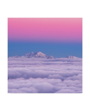 TRADEMARK GLOBAL ALES KRIVEC PINK IN THE SKY MOUNTAINS CANVAS ART