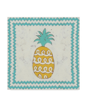 Trademark Global Chariklia Zarris Pineapple Vacation Iv Canvas Art In Multi