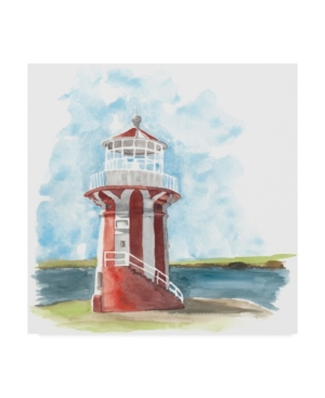 Trademark Global Naomi Mccavitt Watercolor Lighthouse Iii Canvas Art In Multi