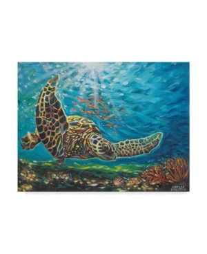 Trademark Global Carolee Vitaletti Deep Sea Swimming I Canvas Art In Multi