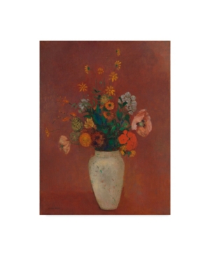 TRADEMARK GLOBAL ODILON REDON BOUQUET IN A CHINESE VASE CANVAS ART