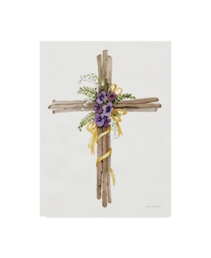 Trademark Global Kathleen Parr Mckenna Easter Blessing Cross I Canvas Art In Multi