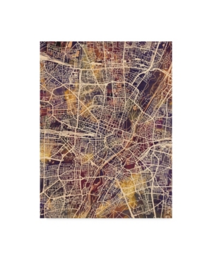 Trademark Global Michael Tompsett Munich Germany City Map Ii Canvas Art In Multi