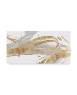 Trademark Global Studio W Gold And Grey Ii Canvas Art In Multi