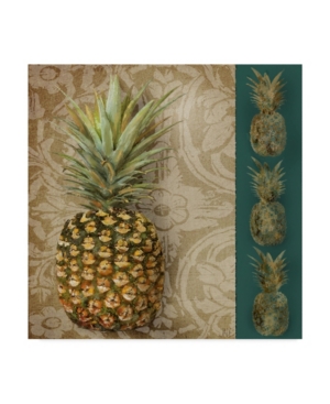 Trademark Global Jade Reynolds Pineapple Welcome I Canvas Art In Multi