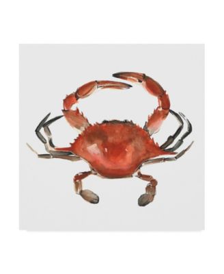 Trademark Global Emma Scarvey Watercolor Crab I Canvas Art - 15" x 20"