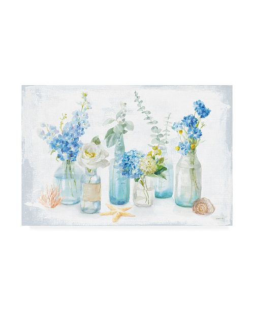 Trademark Global Danhui Nai Beach Cottage Florals I Canvas Art