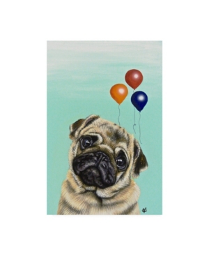 Trademark Global Victoria Coleman Party Dog Iv Canvas Art In Multi