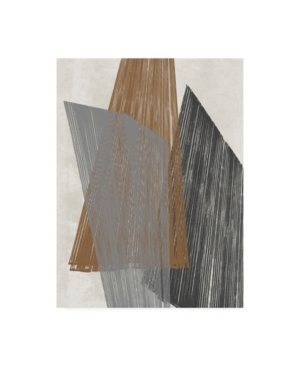 Trademark Global Jennifer Goldberger Triangle Stripes I Canvas Art In Multi