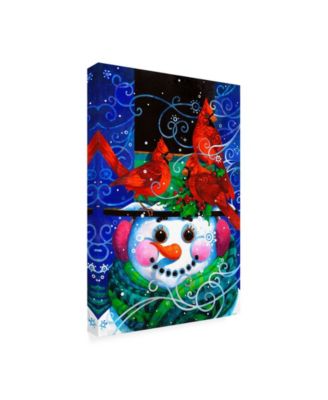 Trademark Global David Galchutt The Snowy Night Canvas Art - 15.5" x 21"