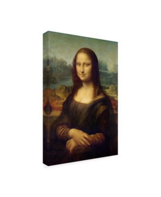 Leonardo Da Vinci Mona Lisa Da Vinci Canvas Art - 15.5" x 21"