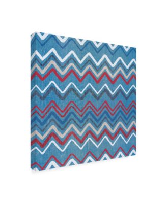 Trademark Global Beth Grove Stars and Stripes Dark Pattern II Canvas Art - 15.5" x 21"