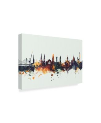 Trademark Global Michael Tompsett Helsinki Finland Skyline IV Canvas Art - 20" x 25"