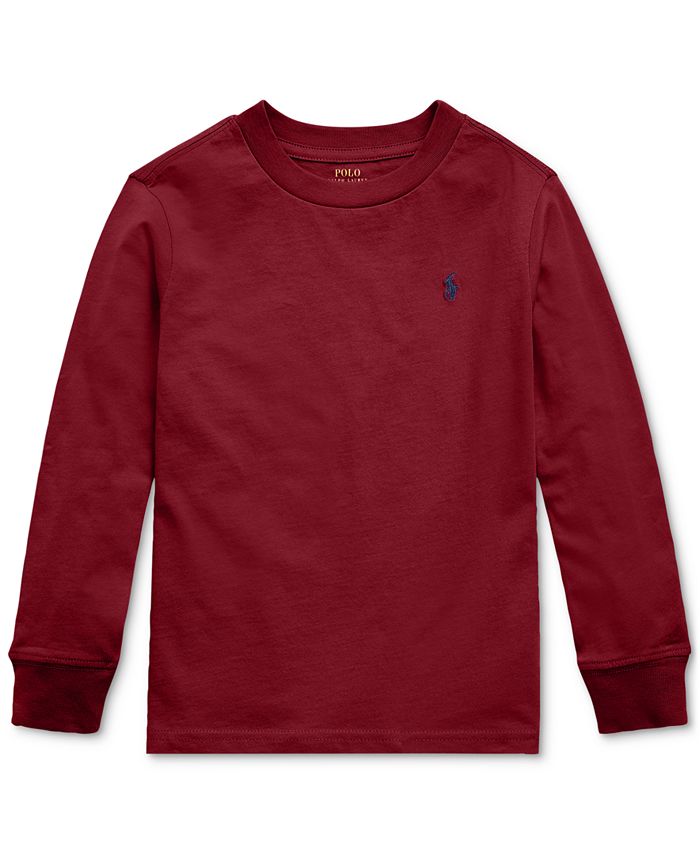Polo Ralph Lauren Little Boys Jersey Cotton T-Shirt - Macy's