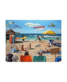 Lucia Heffernan Dog Beach Canvas Art - 27" x 33.5"