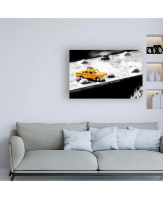 Trademark Global Philippe Hugonnard NYC Taxi Bridge Canvas Art - 27" x 33.5"