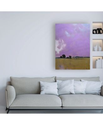 Trademark Global Paul Baile Over the Fields to the Distant Sea Canvas Art - 15.5" x 21"