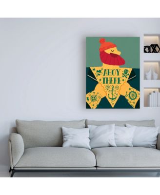 Trademark Global Michael Buxton Ahoy There Canvas Art - 27" x 33.5"