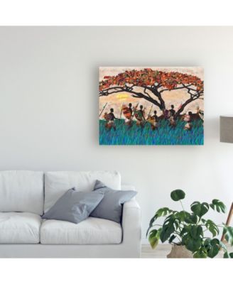 Alonzo Saunders Planes of Africa III Canvas Art - 27" x 33.5"