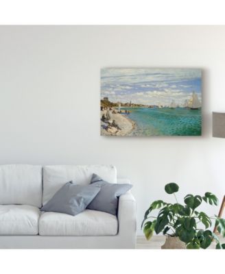 Claude O. Monet Regatta at Sainte Adresse Canvas Art - 20" x 25"