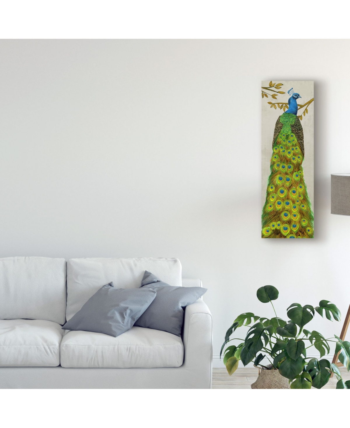 Melissa Wang Vintage Peacock I Canvas Art -