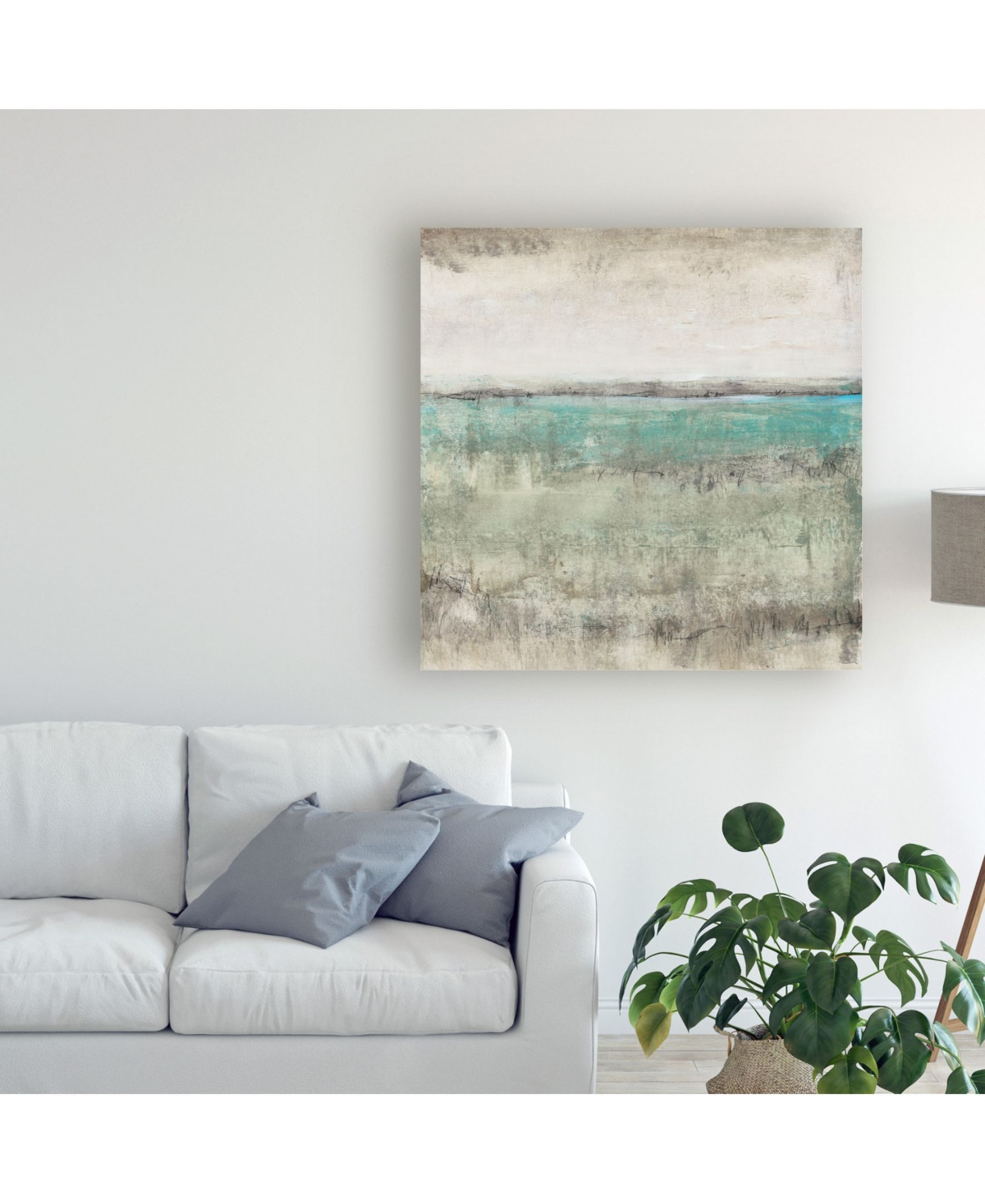 Tim Otoole Aqua Horizon I Canvas Art -