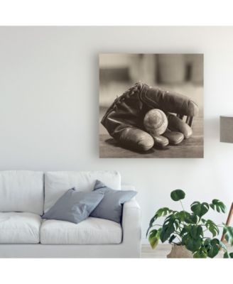 Judy B. Messer Baseball Nostalgia I Canvas Art - 20" x 25"