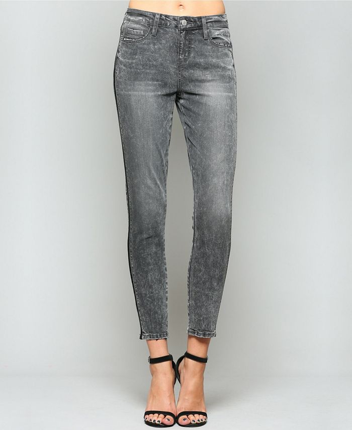 VERVET Mid Rise Tuxedo Crop Skinny Jeans - Macy's