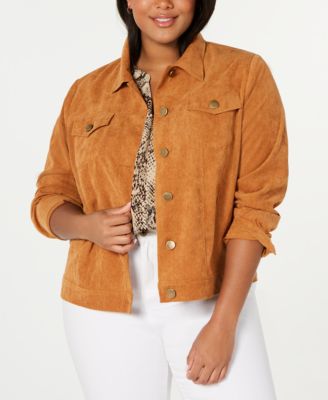 plus size corduroy jacket