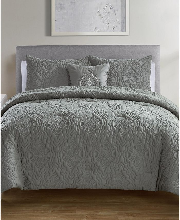 VCNY Home Quad Diamond 3Pc. Twin XL Reversible Comforter Set Macy's