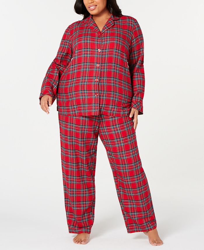Family Pajamas Matching Plus Size Brinkley Plaid Family Pajama Set ...