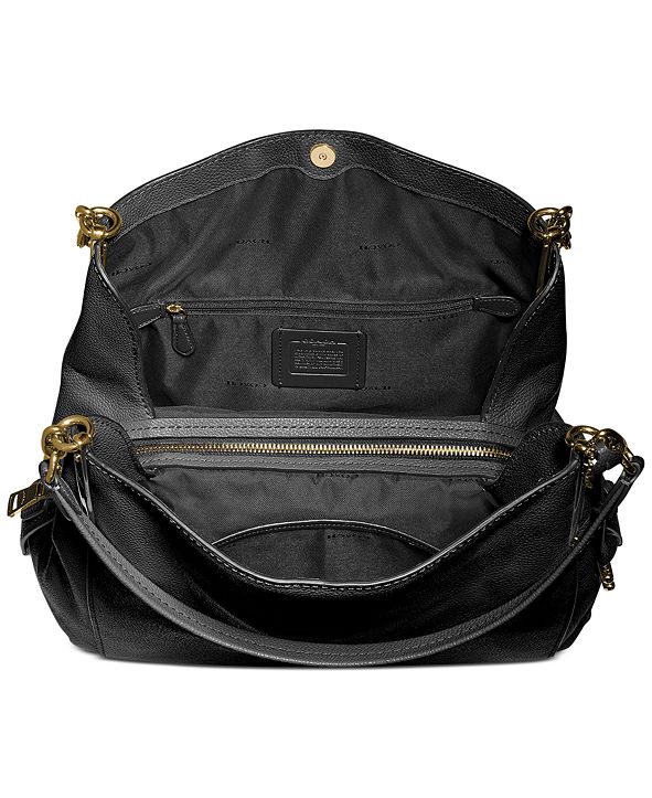 COACH Polished Pebble Leather Dalton 31 Shoulder Bag & Reviews