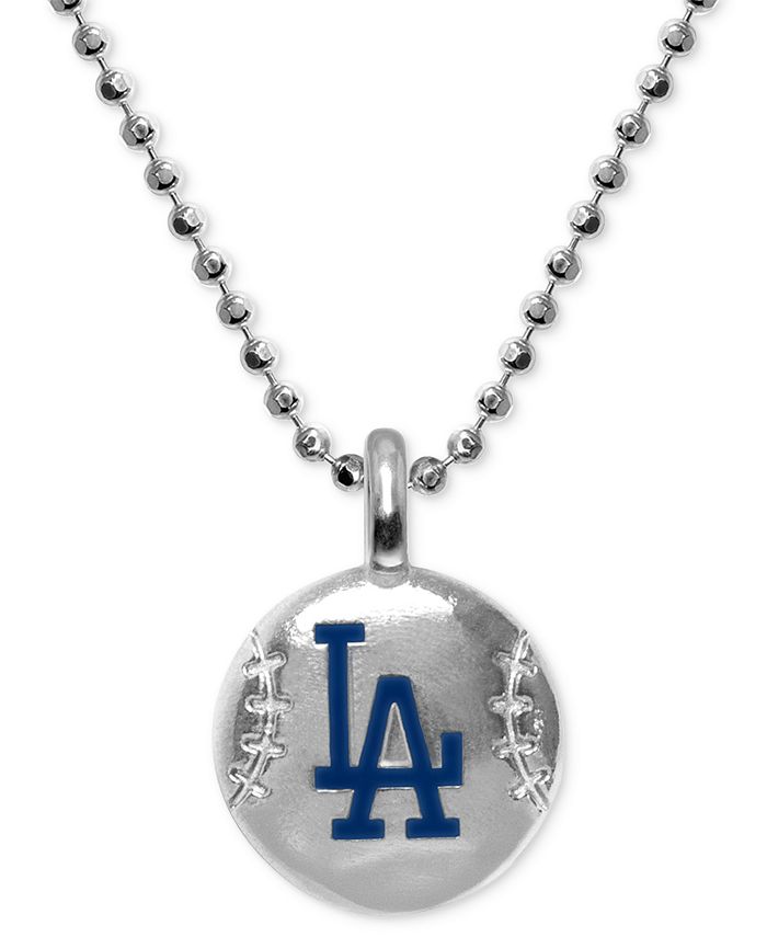 Alex Woo - Los Angeles Dodgers 16" Pendant Necklace in Sterling Silver
