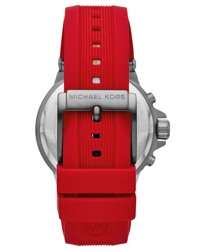 Macy's red michael kors watch hotsell