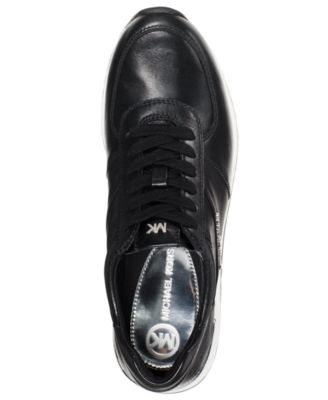 michael kors leather tennis shoes
