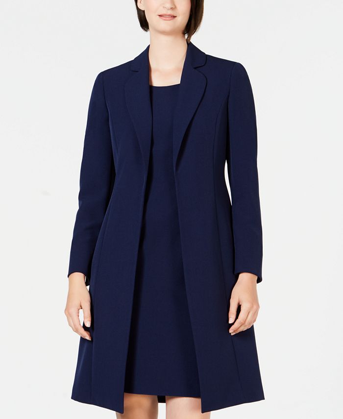 Le Suit Notched Collar Long Sleeve 2 Button Jacket with Mid Waist Straight Pant (2 Piece Set) main image 0