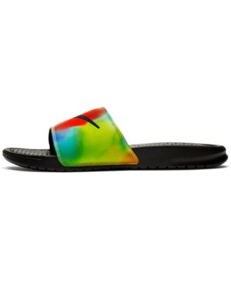 Benassi JDI Print Tie Dye Slide Sandals 