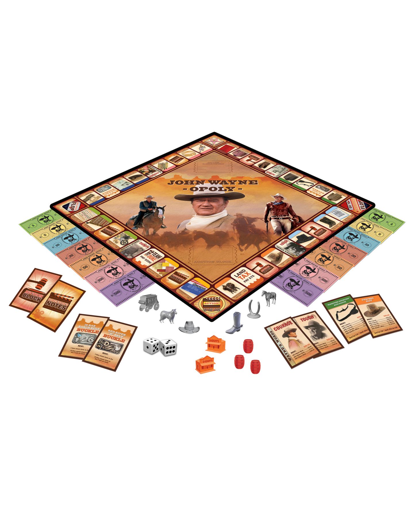 Настольная игра MasterPieces Puzzles John Wayne-Opoly, коллекционное издание, от 8 лет — фото 2