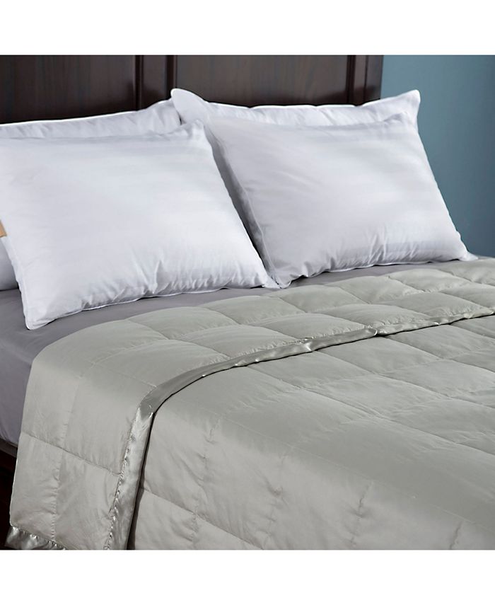 Puredown Lightweight Down Blanket with Satin Weave King Macy's