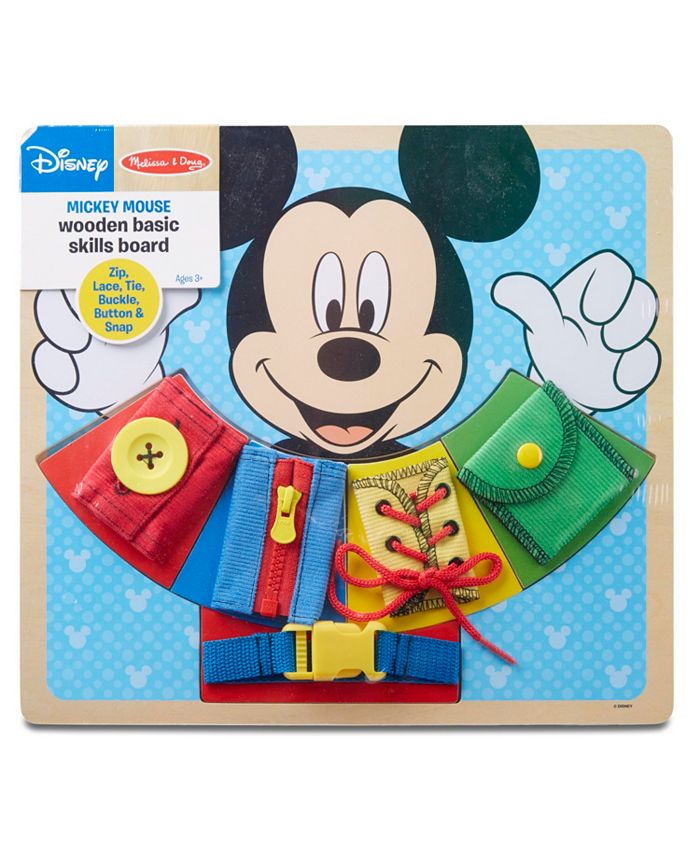 Melissa and Doug - Mickey Mouse Wooden Basic Skills Board