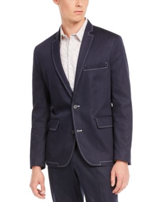 INC International Concepts - Men's Slim-Fit Stretch Contrast Stitch Suit Jacket