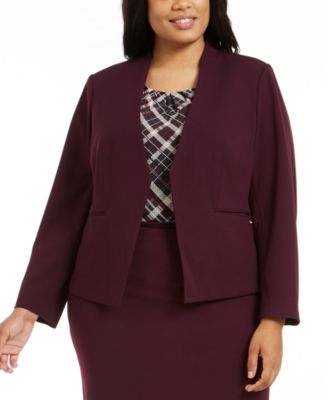 macy's calvin klein plus size coats